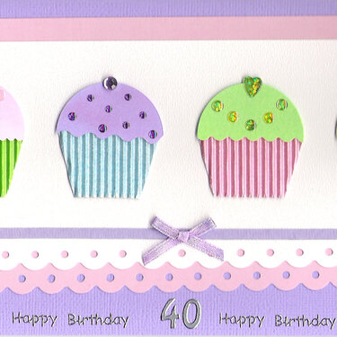4 Cupcakes card 2