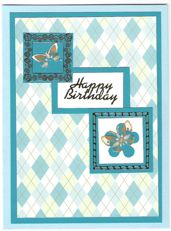 Argyle birthday card