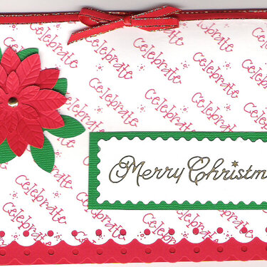 Poinsettia Christmas card 2