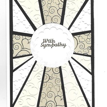 Sympathy card with cross