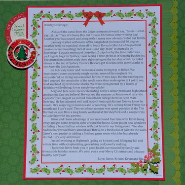 Christmas Letter 2013