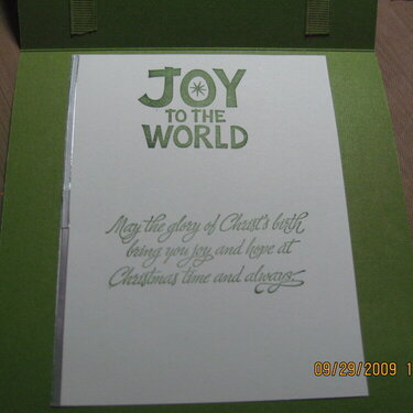 Joy to the world(inside)