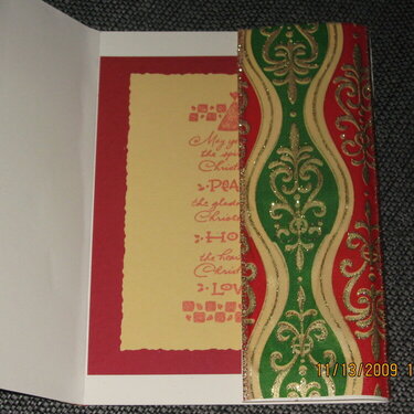 gatefold card inside