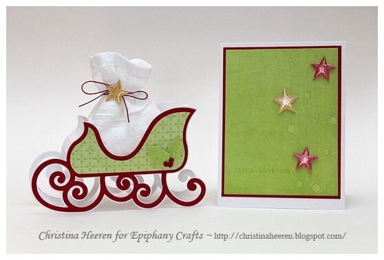 Holiday Card and Sleigh Gift Box