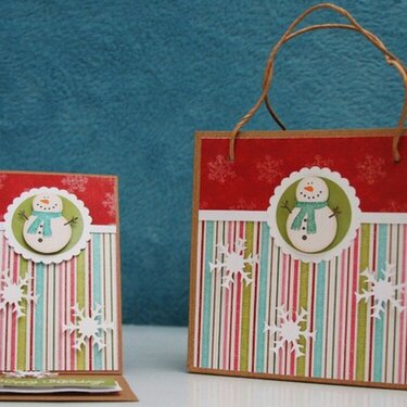 Happy Holidays Card and Gift Bag