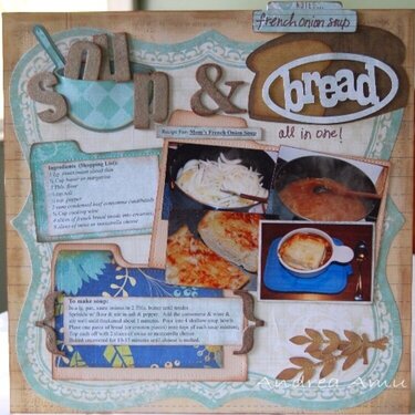 Soup &amp; Bread All in One  (Fancy Pants and Cricut)