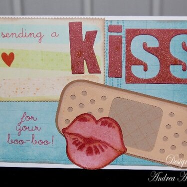 Sending a Kiss...   (Cricut Indie Art and Fancy Pants designs)