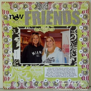 New Friends  {May Serendipity Scrapbooking Kit}