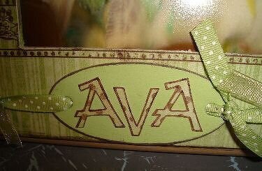 Altered wood frame  *Fancy Pants*   {My Song of Ava}