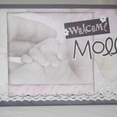 Welcome Molly Baby Card     *Paper House*