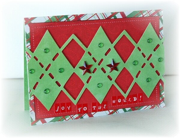 Joy To the World card  {Bo Bunny}