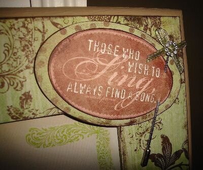 Altered wood frame  *Fancy Pants*   {My Song of Ava}