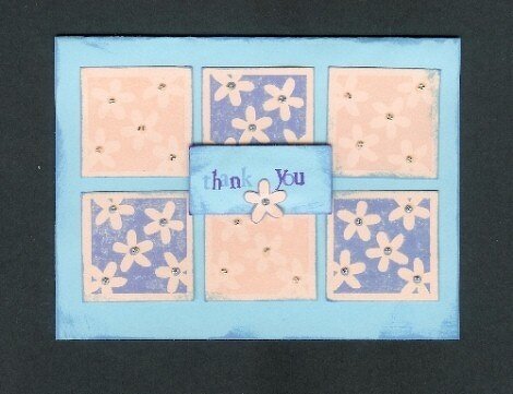 Flower Thank You card (Stampin&#039;Up products)