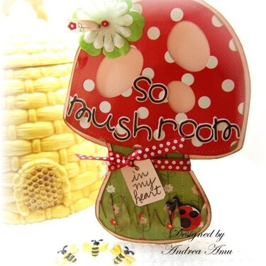So Mushroom in My Heart(For You)card  {Imaginisce}