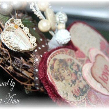 Vintage Valentine Wreath   *Fancy Pants*