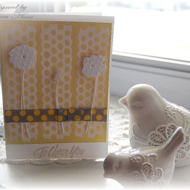 Couture Cardstock - "To Cheer You" card