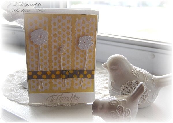 Couture Cardstock - &quot;To Cheer You&quot; card