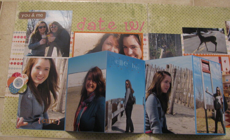 date with Dani mini album foldout