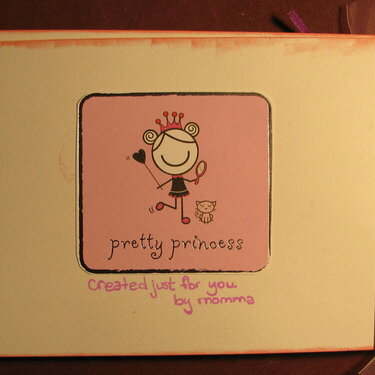 back of Princess mini book