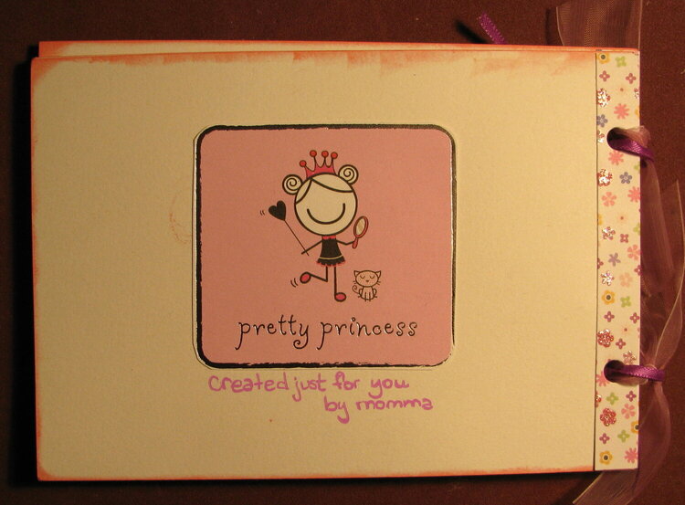 back of Princess mini book
