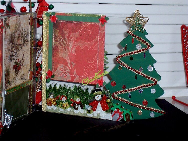 8x8 Acrylic Album with Christmas Tree