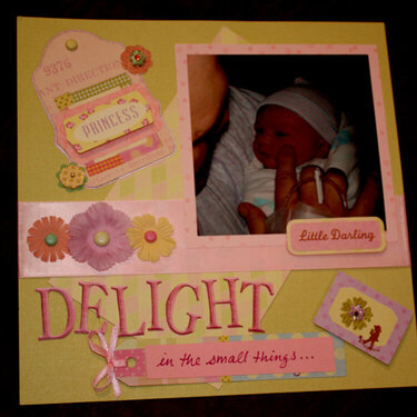 Baby&#039;s First Scrapbook Page