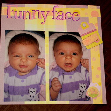 Baby&#039;s funny faces