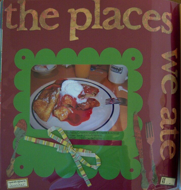 The Places We Ate