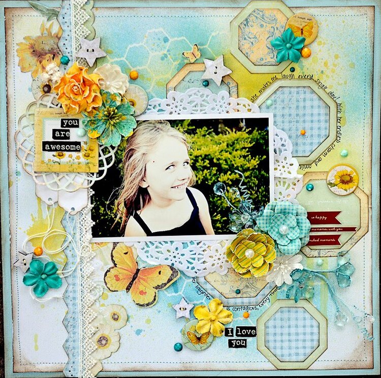 You Are Awesome *Prima Scraplift Challenge*