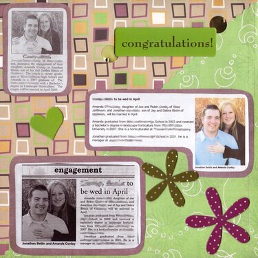 Wedding Newspaper Clippings