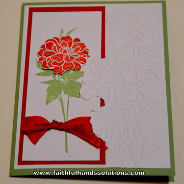 A card i did at one of my stampin up classes