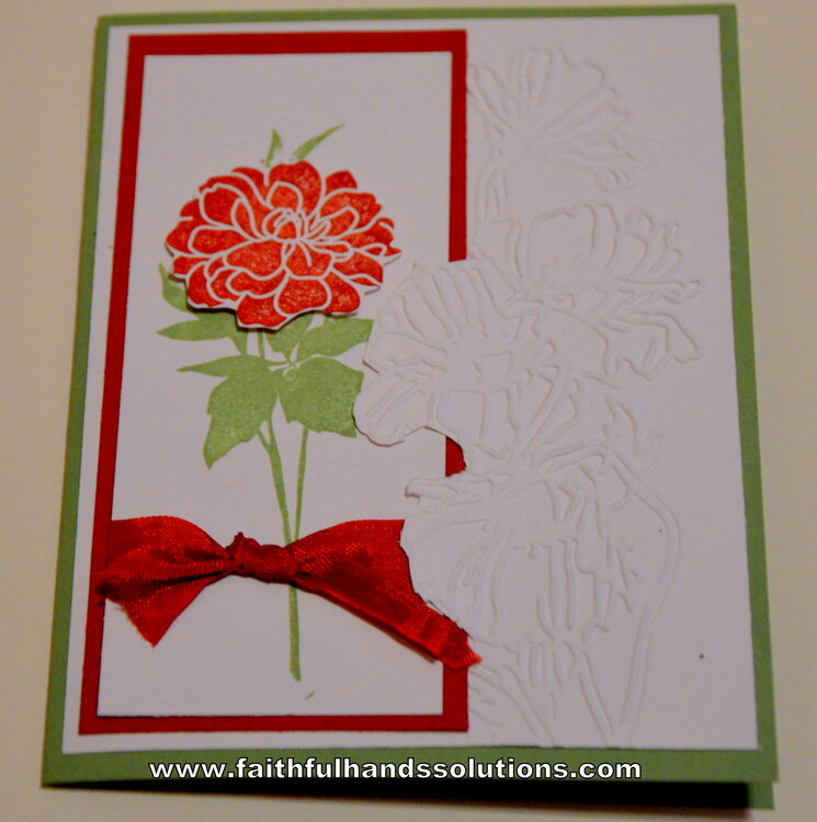 A card i did at one of my stampin up classes