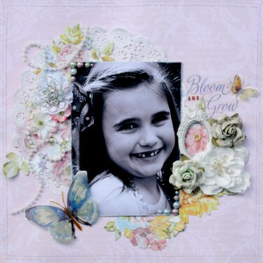 Bloom and grow * MY CREATIVE SCRAPBOOK LE KIT FOR THIS MONTH*