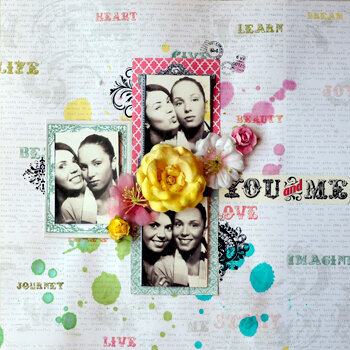 You and me My creative scrapbook dt work for August