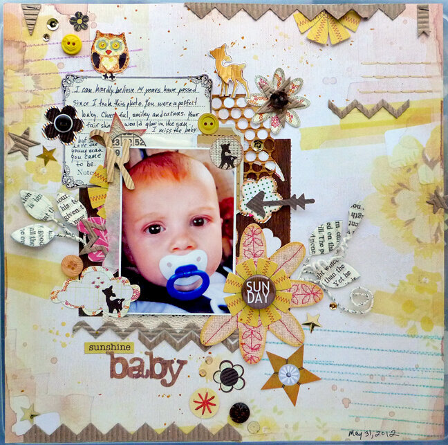 Sunday Sunshine Baby- A Flair For Buttons DT