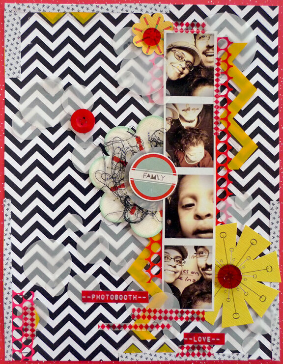 Chevron, yellow, vellum love