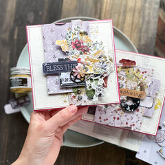 Magnolia Rouge Inspiration- Cards by Elena Morgun