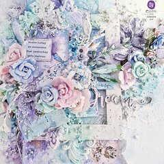 Watercolor Floral Collection Layout by Sharon Ziv