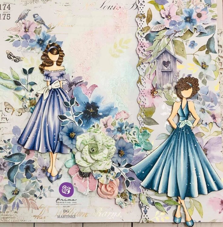 Watercolor Floral Collection Layout by DG Martinez