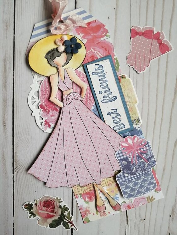 Julie Nutting Frayed Denim Collection + Aisha Doll Tags by Julie Nutting