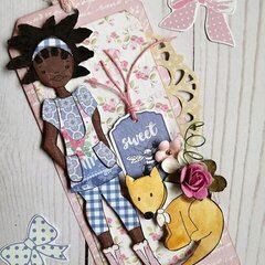 Julie Nutting Frayed Denim Collection + Nia Doll Tag by Julie Nutting