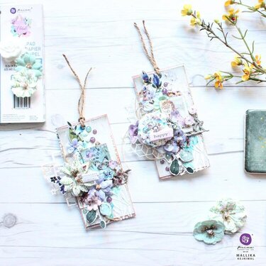 Watercolor Floral Collection Tags by Mallika Kejriwal