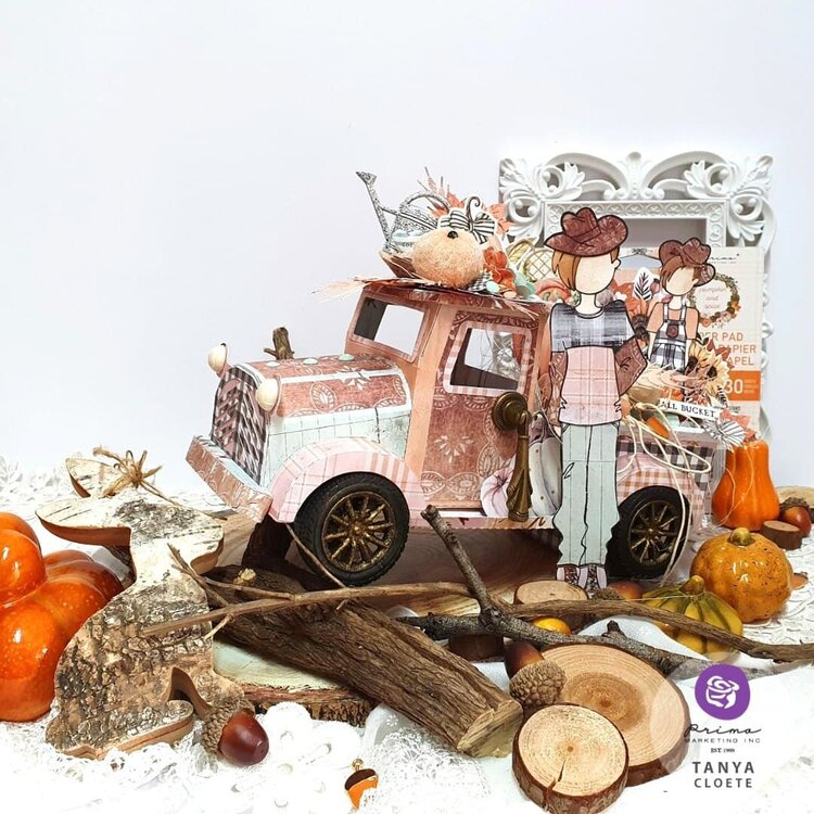 Pumpkin and Spice Collection Pumpkin Truck by Tanya Cloete
