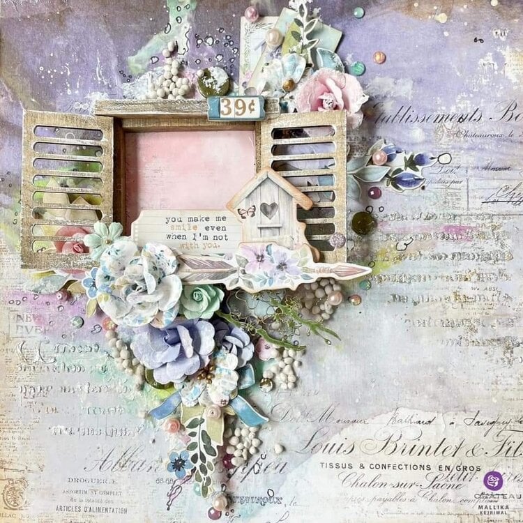 Watercolor Floral Collection Layout by Mallika Kejriwal