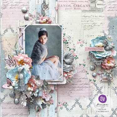 French Blue Layout by Veena