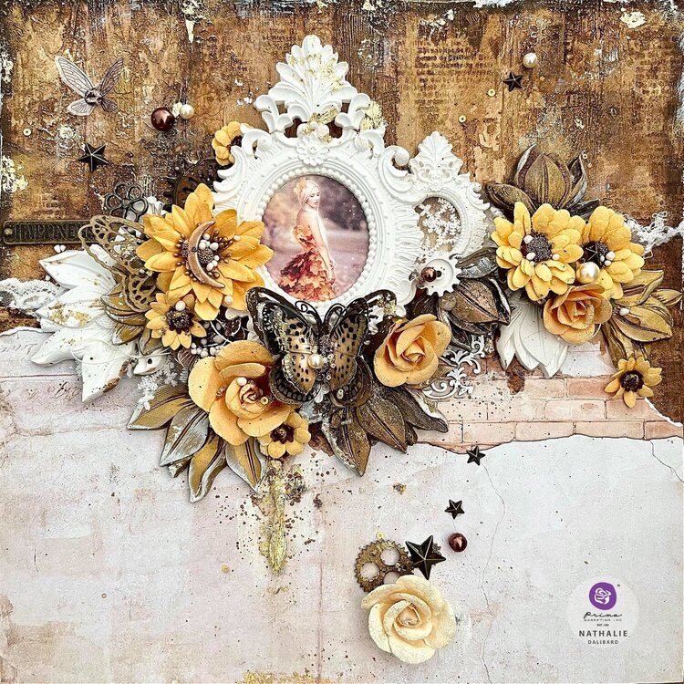 Mixed Media Layout by Nathalie Dalibard