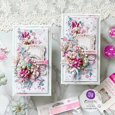 Cards made by Veena Featuring the Avec Amour Collection 