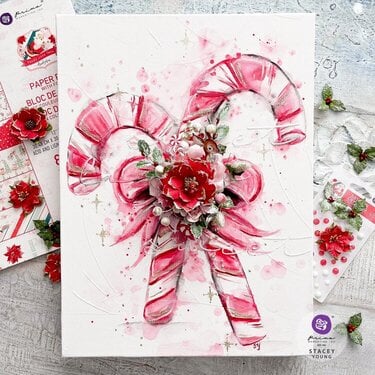 Candy Cane Lane Inspiration-Canvas by Stacey Young