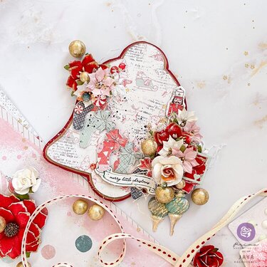 Candy Cane Lane Inspiration- Altered bell by Jaya Raghuvanshi