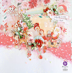 Candy Cane Lane Sweet Christmas Layout by Tanya